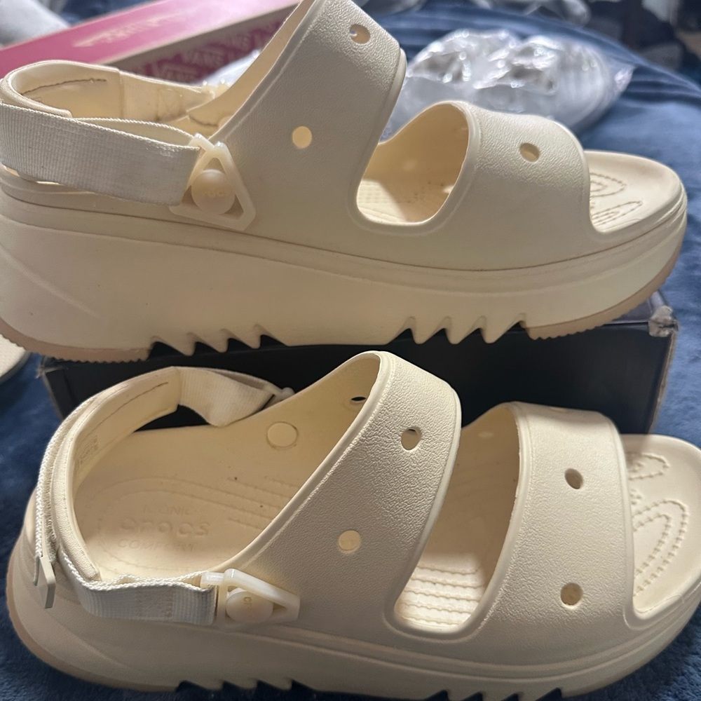Croc Platform Sandals•NWOT